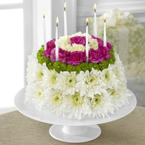 The FTD Wonderful Wishes Floral Cake