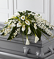 The FTD Angel Wings Casket Spray