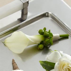 The FTD White Calla Boutonniere